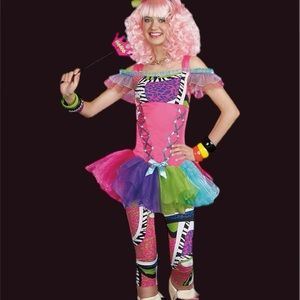 Dreamgirl 80s Punk HipHop Queen- Size  Juniors 3-5